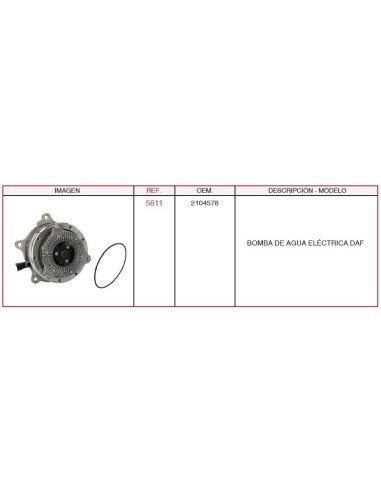 Bomba De Agua Eléctrica DAF CASALS 5611