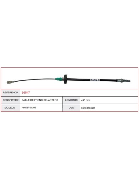 Cable O Latiguillo NISSAN CASALS 66547