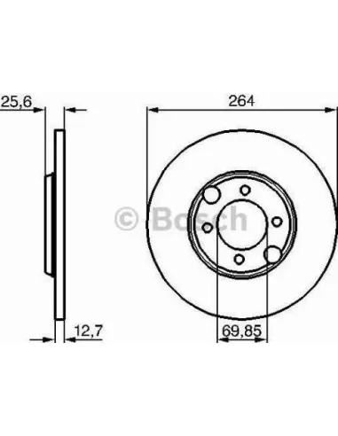 Disco de freno Bosch 986478689