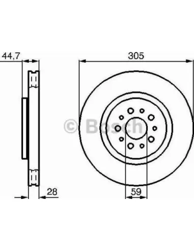 Disco de freno Bosch 986478711