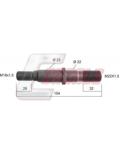 Tornillería de rueda para ILASA CASALS 21117