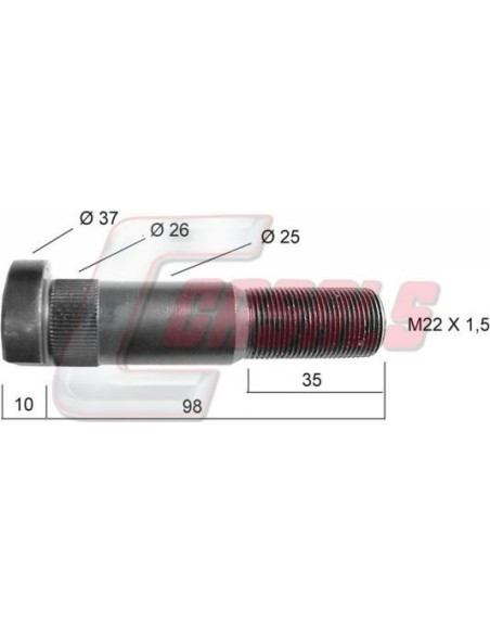 Tornillería de rueda para FRUEHAUF CASALS 21118