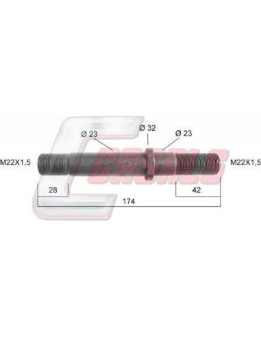 Tornillería de rueda CASALS 21122
