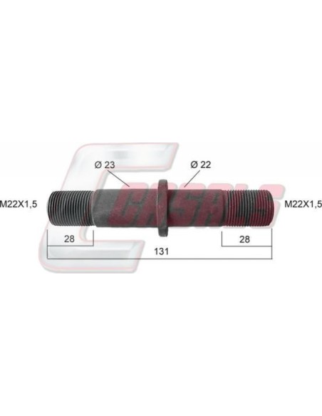 Tornillería de rueda para IVECO, ILASA CASALS 21182