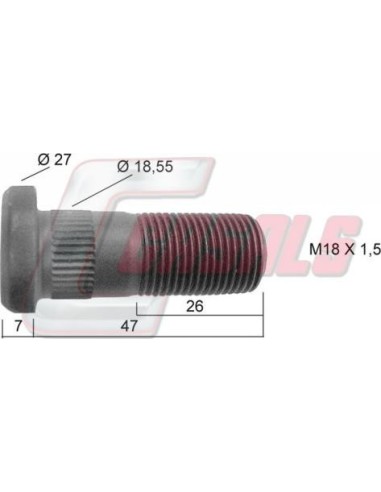 Tornillería de rueda para IVECO CASALS 21191