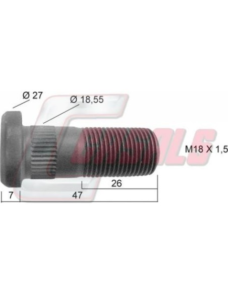 Tornillería de rueda para IVECO CASALS 21191
