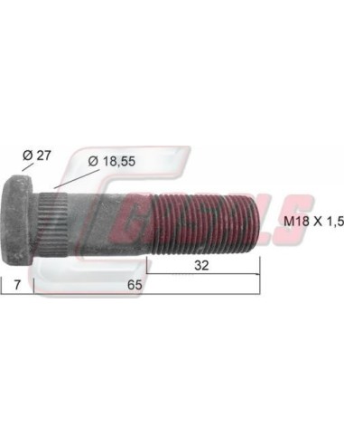 Tornillería de rueda para IVECO CASALS 21197