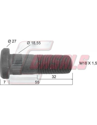 Tornillería de rueda para IVECO CASALS 21198