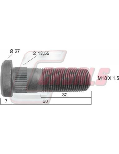 Tornillería de rueda para IVECO CASALS 21199