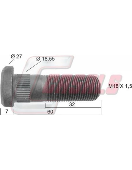 Tornillería de rueda para IVECO CASALS 21199