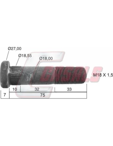 Tornillería de rueda para IVECO CASALS 21201