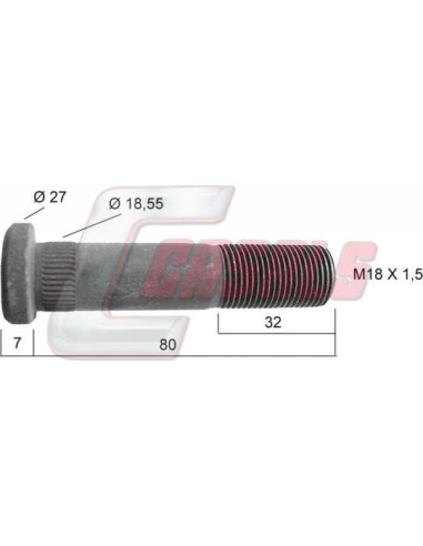 Tornillería de rueda para IVECO CASALS 21202
