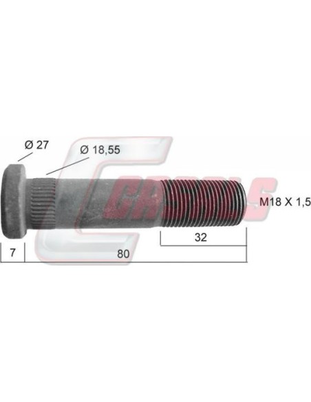 Tornillería de rueda para IVECO CASALS 21202