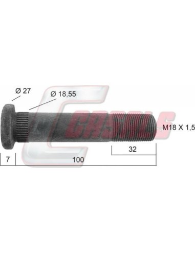 Tornillería de rueda para IVECO CASALS 21206