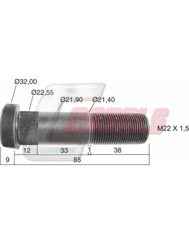 Tornillería de rueda para IVECO CASALS 21212