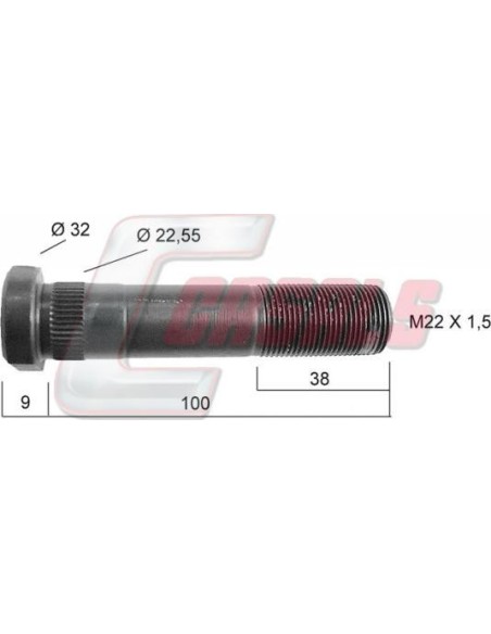 Tornillería de rueda para IVECO CASALS 21215