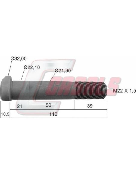 Tornillería de rueda para MAN CASALS 21230