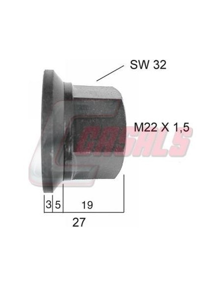 Tornillería de rueda para SETRA, SMB CASALS 21235