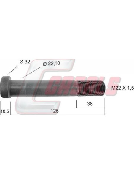 Tornillería de rueda para MERCEDES CASALS 21242