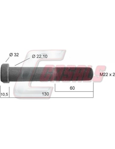 Tornillería de rueda para MERCEDES CASALS 21252