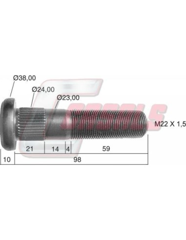 Tornillería de rueda CASALS 21267