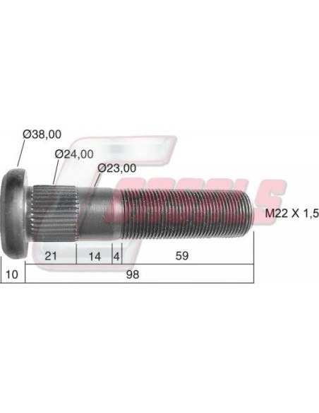 Tornillería de rueda CASALS 21267