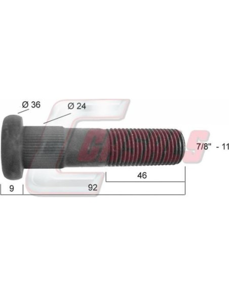 Tornillería de rueda para SAE CASALS 21276
