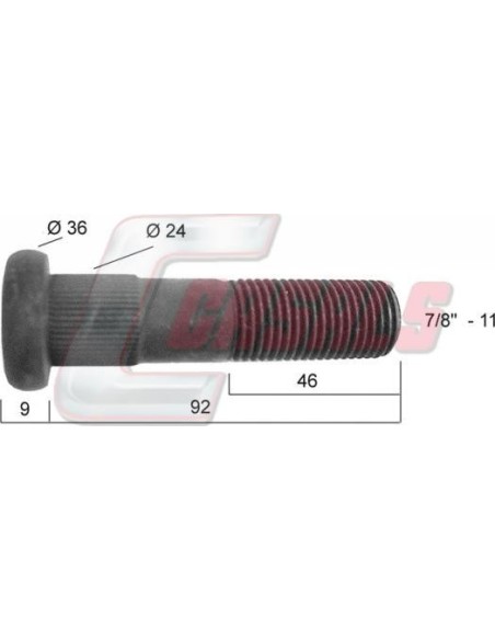 Tornillería de rueda para SAE CASALS 21277