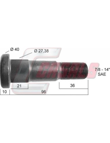 Tornillería de rueda para VOLVO CASALS 21307