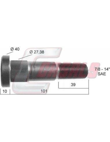 Tornillería de rueda para VOLVO CASALS 21308