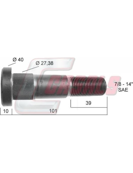 Tornillería de rueda para VOLVO CASALS 21308
