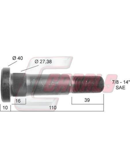 Tornillería de rueda para VOLVO CASALS 21309