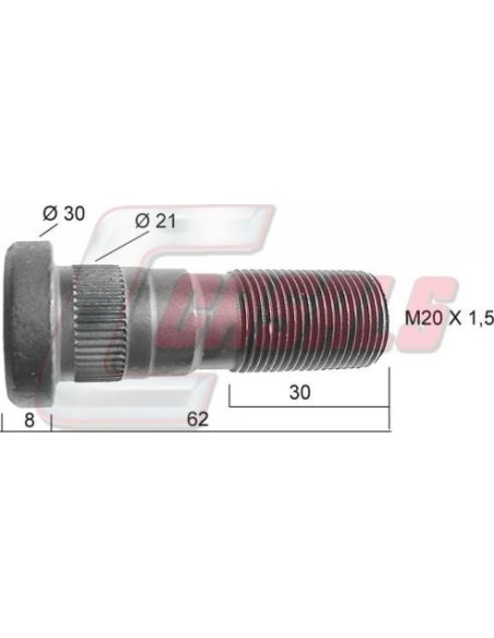 Tornillería de rueda para RENAULT CASALS 21393