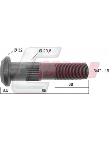 Tornillería de rueda para SAE CASALS 21401