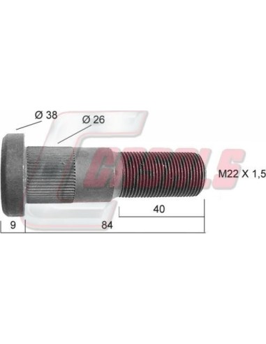 Tornillería de rueda para RENAULT CASALS 21402