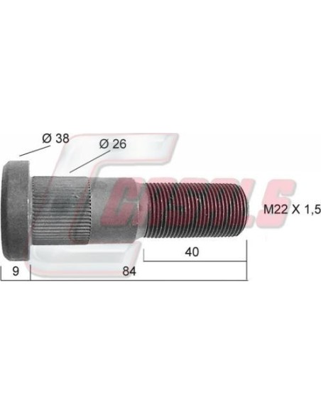 Tornillería de rueda para RENAULT CASALS 21402
