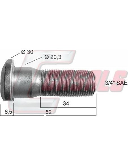 Tornillería de rueda para ILASA CASALS 21412