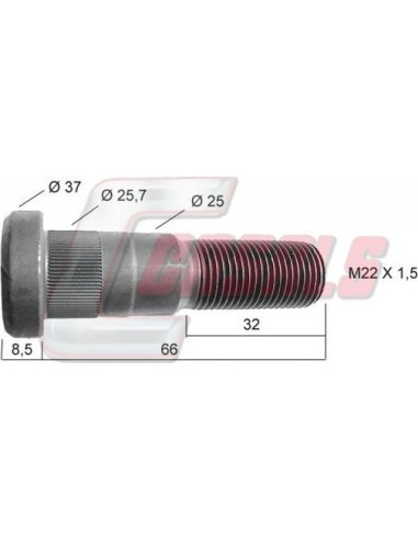 Tornillería de rueda para FRUEHAUF CASALS 21415