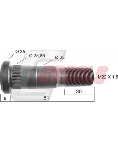 Tornillería de rueda para VOLVO CASALS 21416