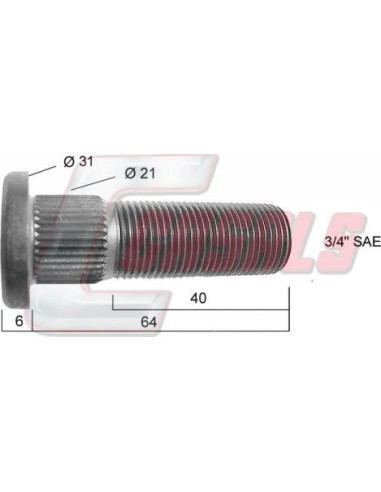 Tornillería de rueda para FRUEHAUF CASALS 21421
