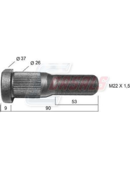 Tornillería de rueda para SMB CASALS 21460