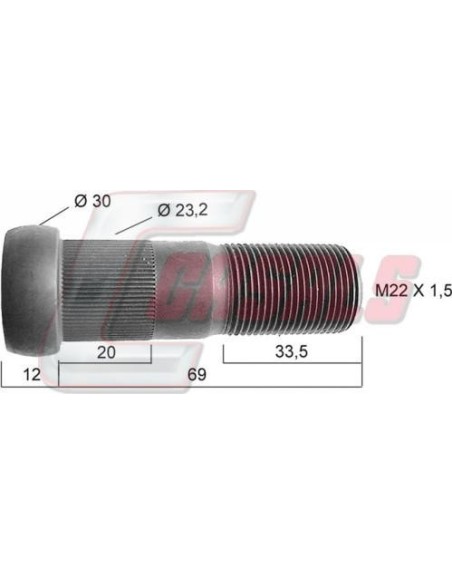 Tornillería de rueda para LECIÑENA CASALS 21467