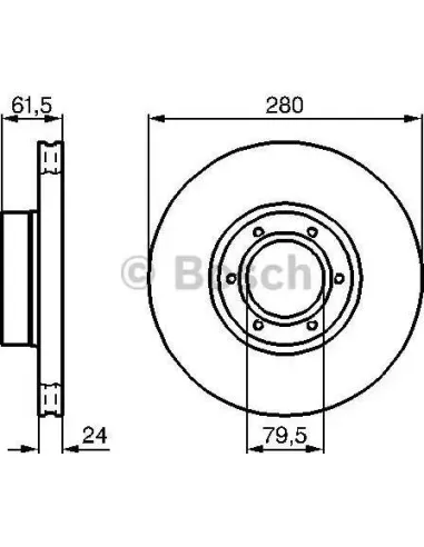 Disco de freno Bosch 986478745