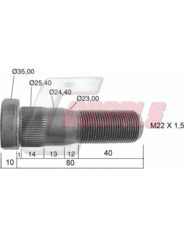 Tornillería de rueda para RENAULT CASALS 21482
