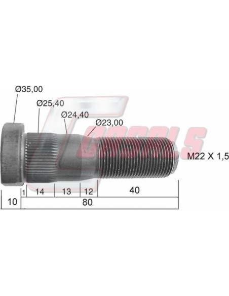 Tornillería de rueda para RENAULT CASALS 21482