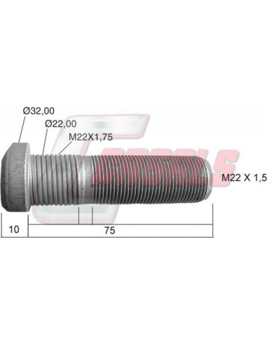 Tornillería de rueda para MERCEDES CASALS 21490