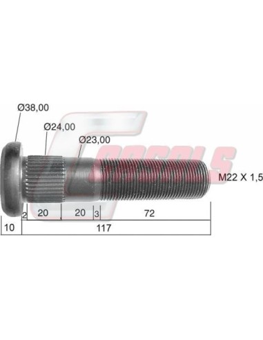 Tornillería de rueda CASALS 21497