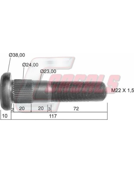 Tornillería de rueda CASALS 21497