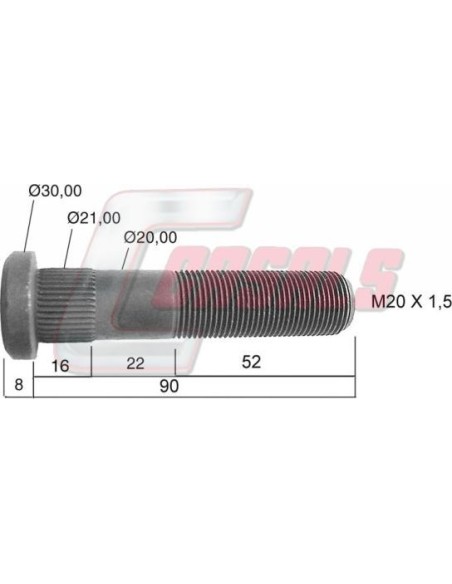 Tornillería de rueda CASALS 21498