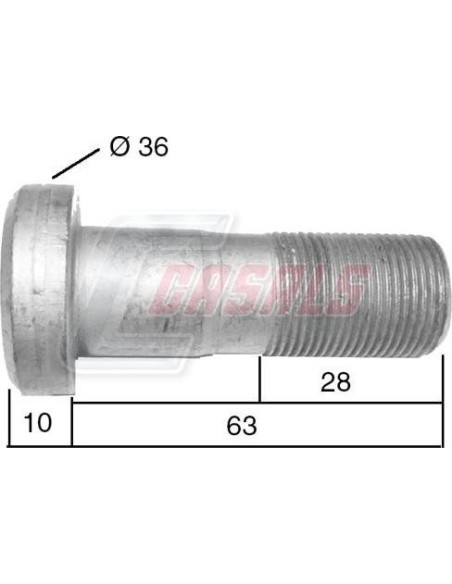 Tornillería de rueda para MERCEDES CASALS 21524